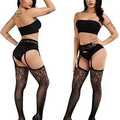 HZH Womens High Waist Tights Fishnet Stockings Thigh High Stockings Pantyhose...