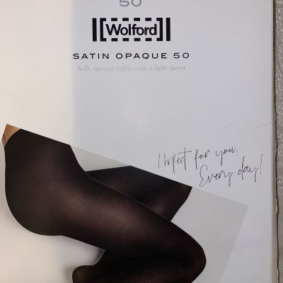 Wolford Satin Opaque 50 Tights Color: Jean Size: Extra Small 18379