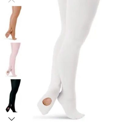 Capezio  White Tights  Ultra Soft Transition  1916 Adult Size XXL