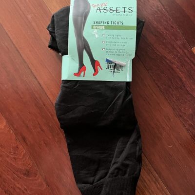 New Spanx Love your Assets Black Shaping Tights Size 4 Opaque