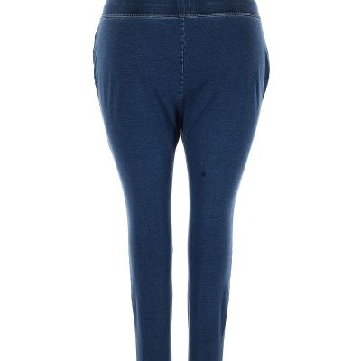 Lands' End Women Blue Leggings 2X Plus