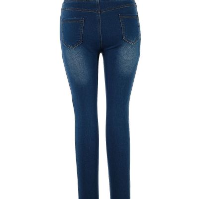 JVINI Women Blue Jeggings L