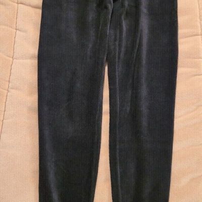 Black Soft Stretch Lightweight Corduroy Leggings by Metropolitan New York