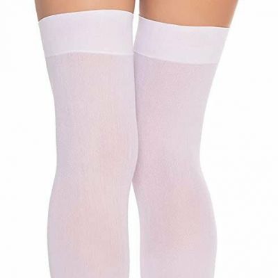 Dreamgirl Women's Sheer Thigh High Stocking with 2 Sets of Bows