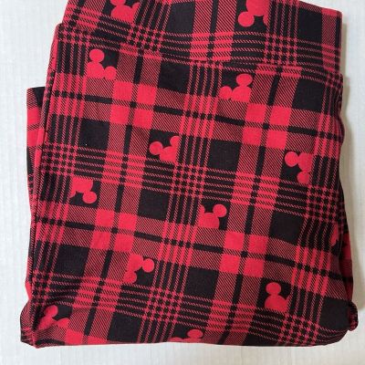 Disney Torrid Mickey Plaid Leggings size 2 See Photos Free Shipping