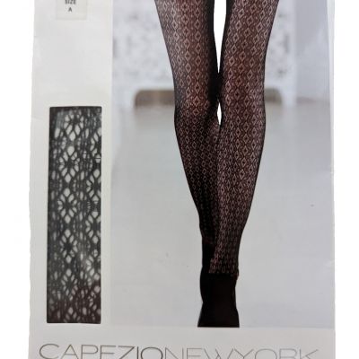 Capezio New York Fishnet Tights Patterned Nets Black Size A