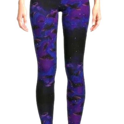 No Boundaries  NEW?Juniors Printed Halloween legging size 3XL~Purple/black BATS