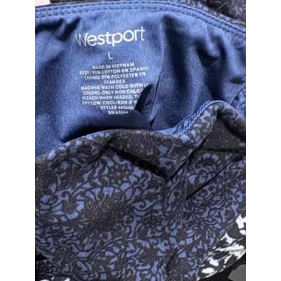 Westport Black/Blue Leggings - Size L - INSEAM 26