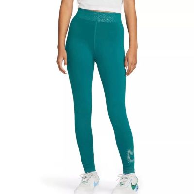 Nike Women Bright Spruce Stardust High-Waisted Leggings (DX6449-367) PLUS SZ 3X