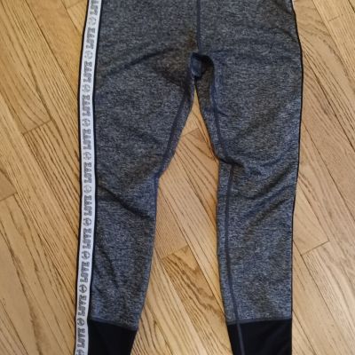 Women's Black & Gray Love Leggins Active Wear 26-inch waist