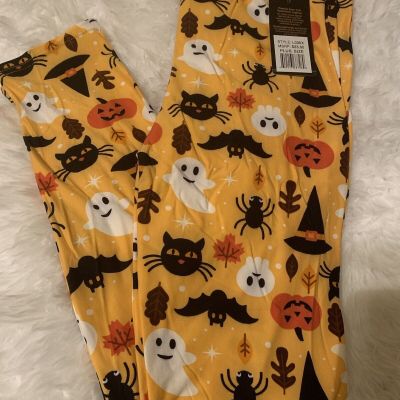 Plus Size Halloween Cat Leggings Size 12-18