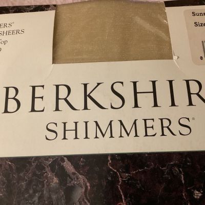 Berkshire Shimmers Ultra Sheer Control Top Pantyhose Sunshine Color SZ 3 4429