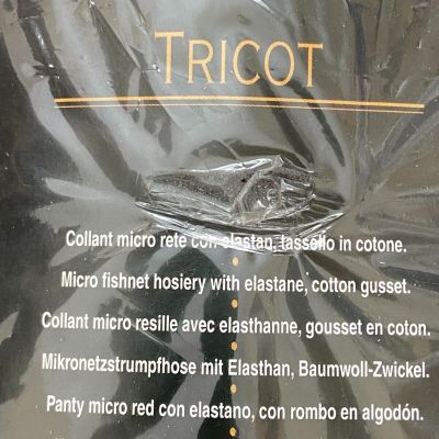 OROBLU Tricot Micro Fishnet Tights Hosiery Italy in SABLE size S/M ~ New in Pkg