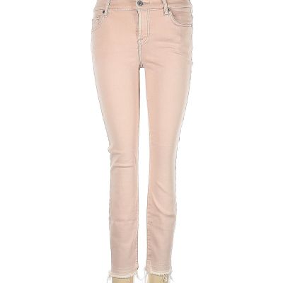 7 For All Mankind Women Pink Jeggings 24W