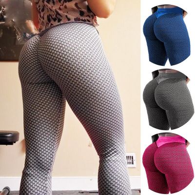 Women High Waist Anti Cellulite Butt Lift Leggings Yoga Pants Sportwears Workout