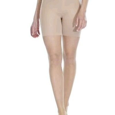 New Red Hot SPANX Shaper Sheer Tights Size 1 Barely Bare Pantyhose Nude