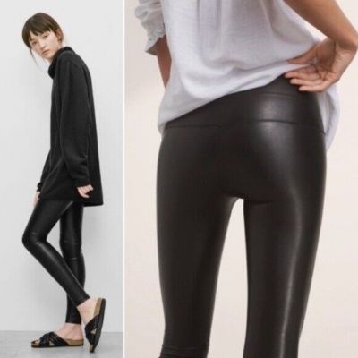 Aritzia Wilfred Free Daria Vegan Leather Leggings Black XS