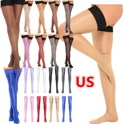 Womens Stretchy Lingerie Pantyhose Glossy Untra Thin Footed Tights Silk Stocking