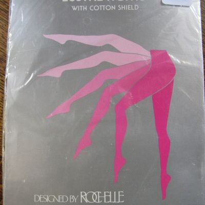 Womens Rochelle Lustre Tights Pantyhose Black Nylon Spandex 2992 Md Tall NIP USA