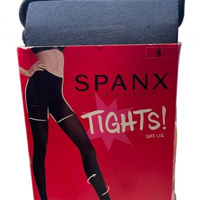 SPANX Tights! Luxe Leg Opaque Premium Power Leg Size B Nightcap Navy NIP