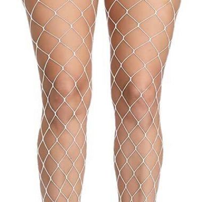 Soft & Stretchy High Waist Fishnet Tights Partterned Fishnets Garter Stocking...