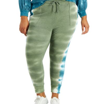 MSRP $55 Style & Co Plus Size Joggers Green Size 3X