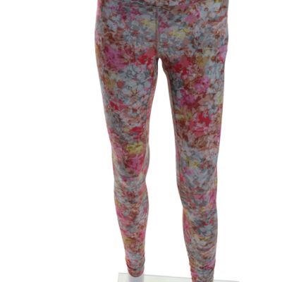 Lululemon Womens Red Multicolor Floral Print Pull On Pants Leggings Size 4