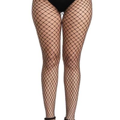 Womens High Waist Fishnet Tights Sexy Stockings Thigh High Sheer Pantyhose-Bl...