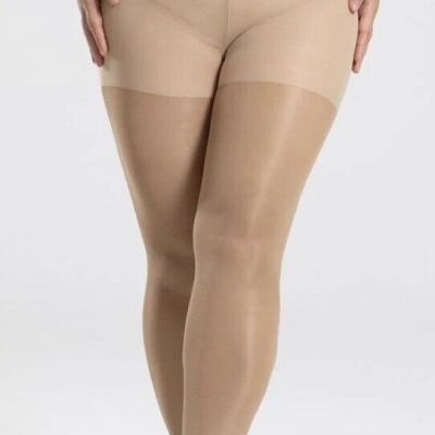 Shiny Pantyhose Tights Glossy Nude Queen XL to 2X Casual Hose Plus 100 Denier