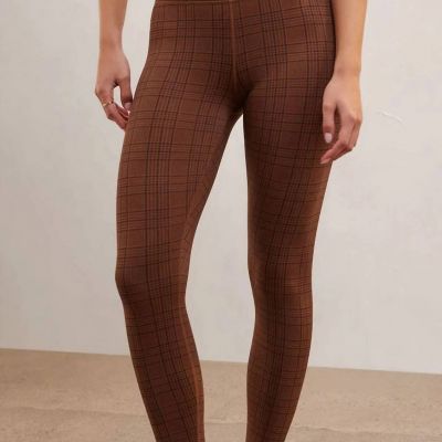 Z Supply houndstooth 7/8 leggings in Bourbon - size XS