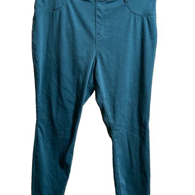 TIME AND TRU LEGGINGS SZ XXL (20) DARK TEAL STRETCH PULL ON