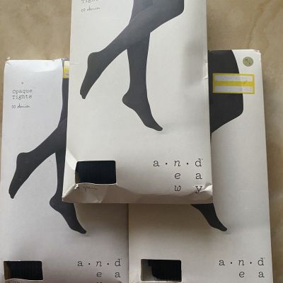 A NEW DAY BEAUTIFUL SEXY OPAQUE TIGHTS FOR WOMEN EBONY COLOR -SIZE M/L BRAND NEW