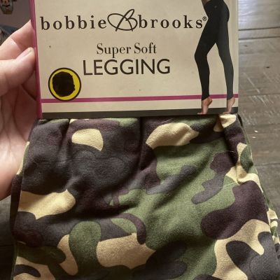 NEW BOBBIE BROOKS LADIES Super Soft LEGGINGS CAMO SIZE 2XL