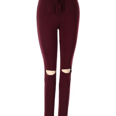 Fashion Nova Women Red Leggings XS