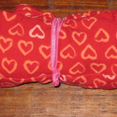 LuLaRoe OS Leggings Hearts Red Pink Orange Heart Print Soft NWOT workout yoga