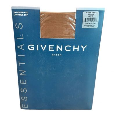 2006 Givenchy Sheer Essentials Control Top Pantyhose Bronze Size C 20 Denier