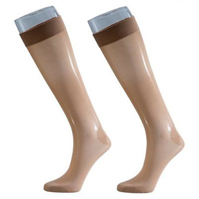 SPRESSO Women's Sheer Knee-High, Nude, X-Large