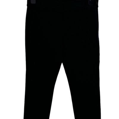 Eddie Bauer women's leggings black pants straight leg zip closure size 8