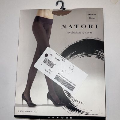 NATORI REVOLUTIONARY SHEER PANTYHOSE SIZE M HONEY