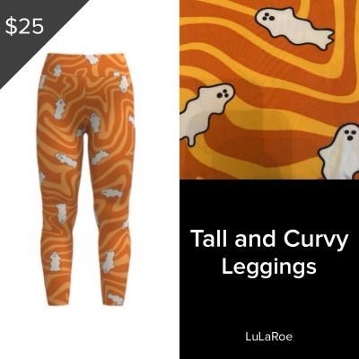 NEW Wicked Cute LuLaRoe Tall & Curvy TC Leggings 2024 Halloween Capsule Ghosts