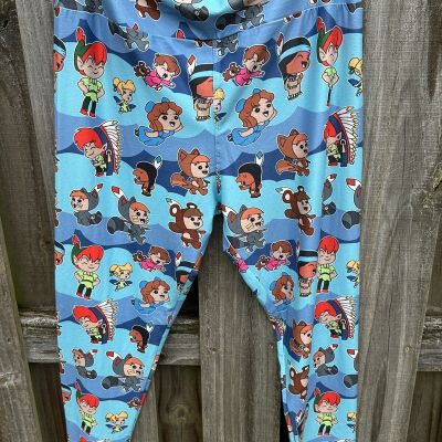 Charlie’s Project Chibi Style Disney’s Peter Pan Leggings TC NWOT