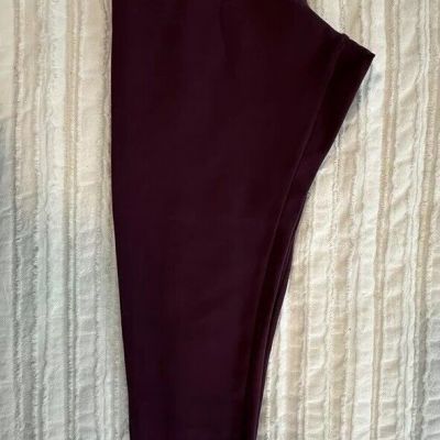 Jockey Burgundy/Wine Full Length Leggings Style RN50369 Size Med