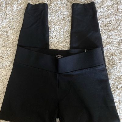 LOFT. Black quality leggings/ virtually new condition! Sz Small