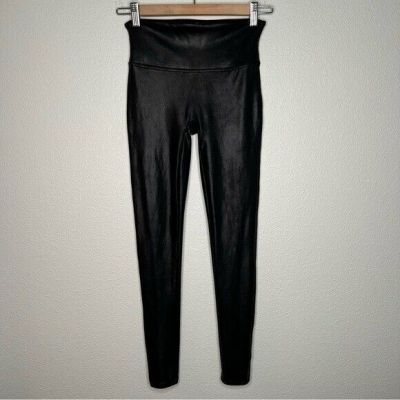 Spanx Faux Leather Leggings small petite