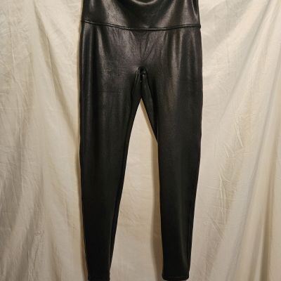 Spanx Faux Leather Leggings,  Size XL, Black, Style #2437