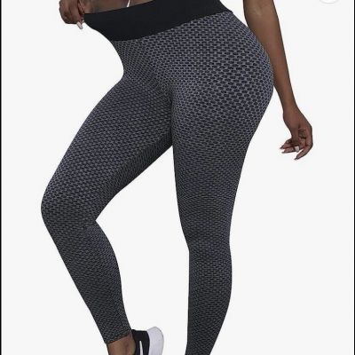 New TikTok Leggings Women Size Large High Waisted Butt Lifting Yoga Pants