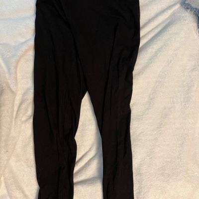 SIMPLY VERA WANG Womens Black Stretch Leggings Cotton/Polyester Size M