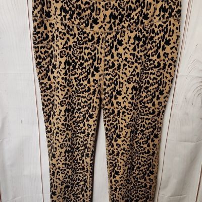 J Crew Women's Size XL Brown Animal Print Leggings