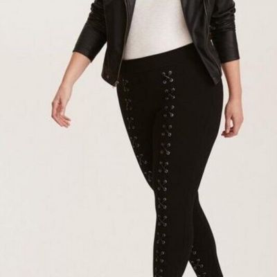 Torrid Luxe Lace Up Leggings size 6X