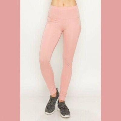 Junior High Waist Yoga Leggings Pocket Fitness Sports Gym Workout Athletic Pants